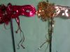 Hats / Tiara's / Masks - Eyemask on stick & tinsel ribbon